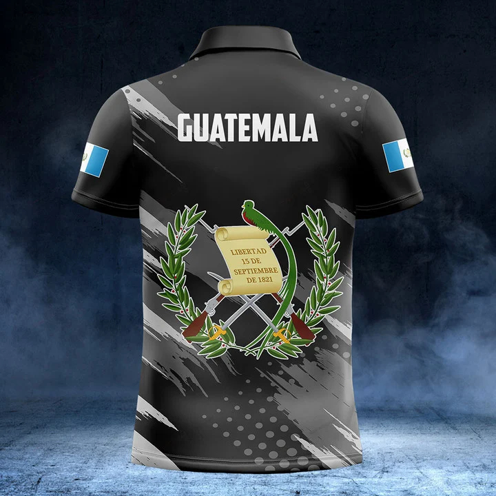 قميص بولو مخصص بتصميم علم غوات - مراجعة Men'S Fashion Guatemala وسعره