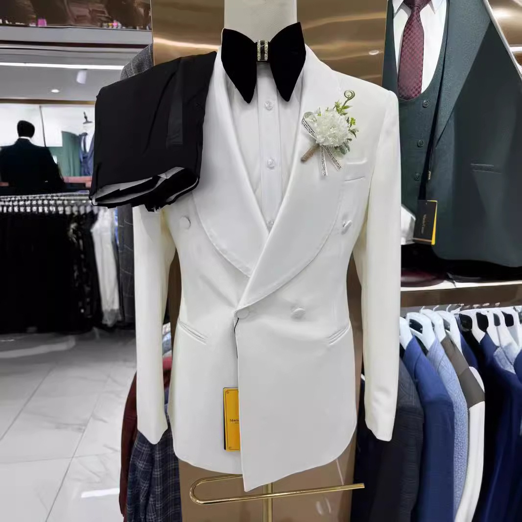 بدلة رجالية أنيقة فاخرة، طقم م - مراجعة Slim Fit Blazer Men وسعره