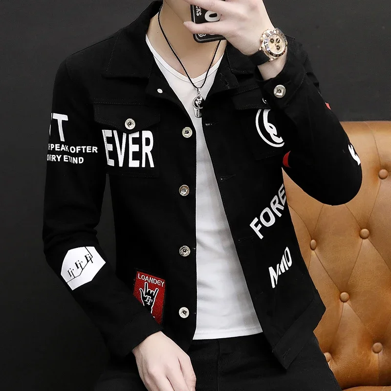 35 ربيع الخريف جديد الرجال عار - مراجعة Mens Fashion Denim Jacket وسعره