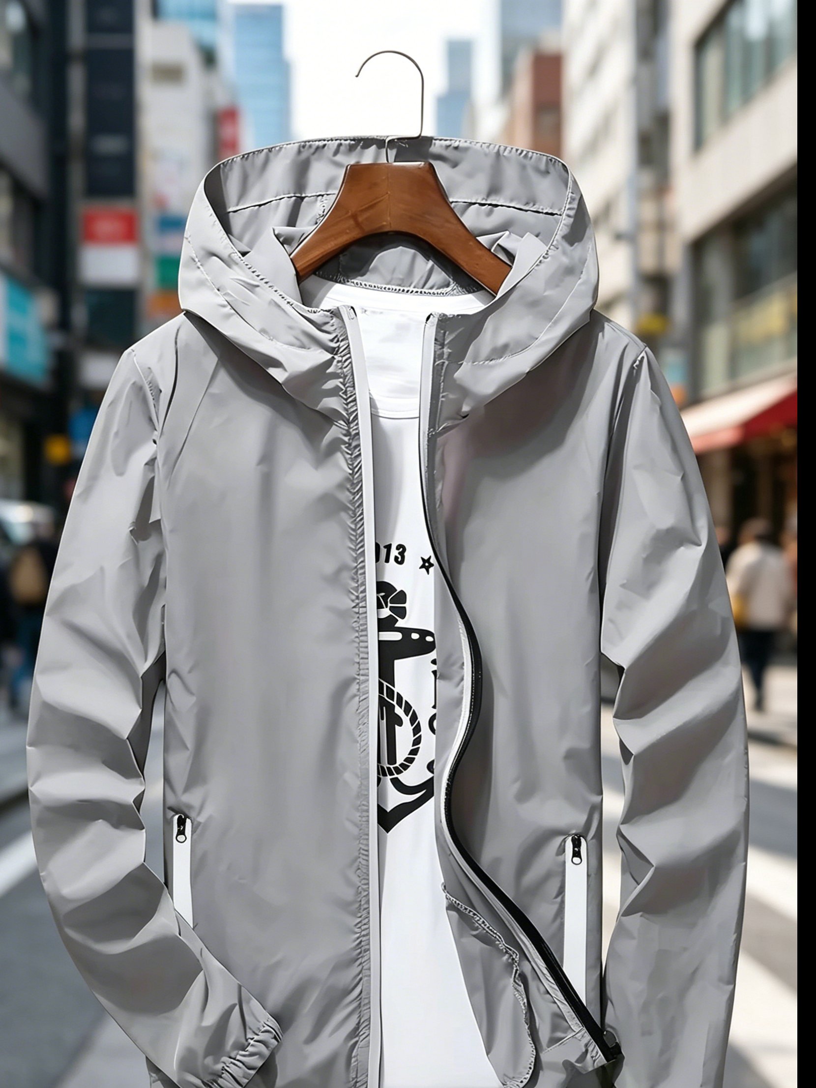 سترة رجالية خفيفة الوزن بغطاء  - مراجعة Mens Fashion Zip Up وسعره